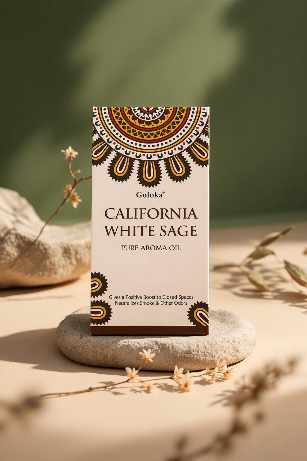 Aceite Aromático Salvia Blanca de California – Goloka