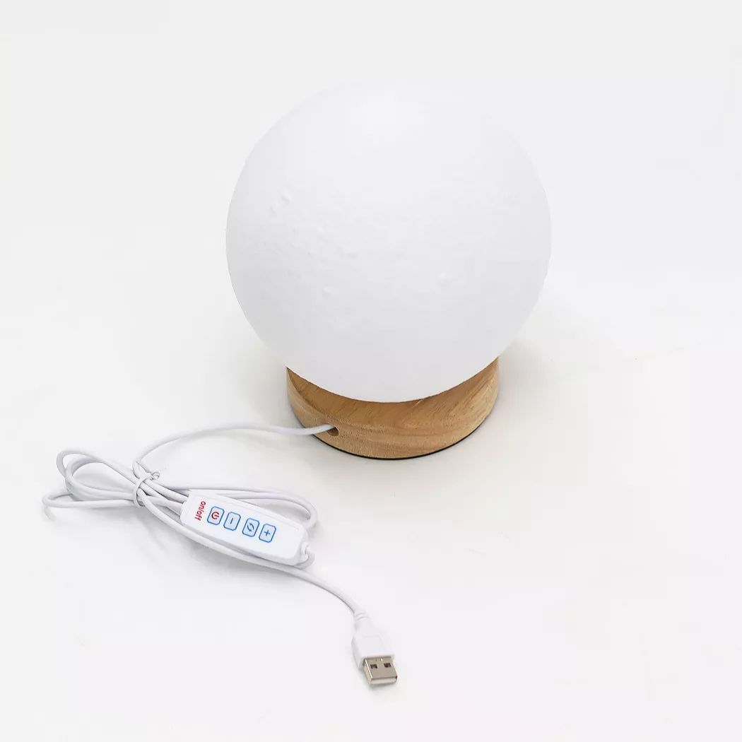 Lámpara Estilo Onda - USB C - 3 ajustes - Luna.