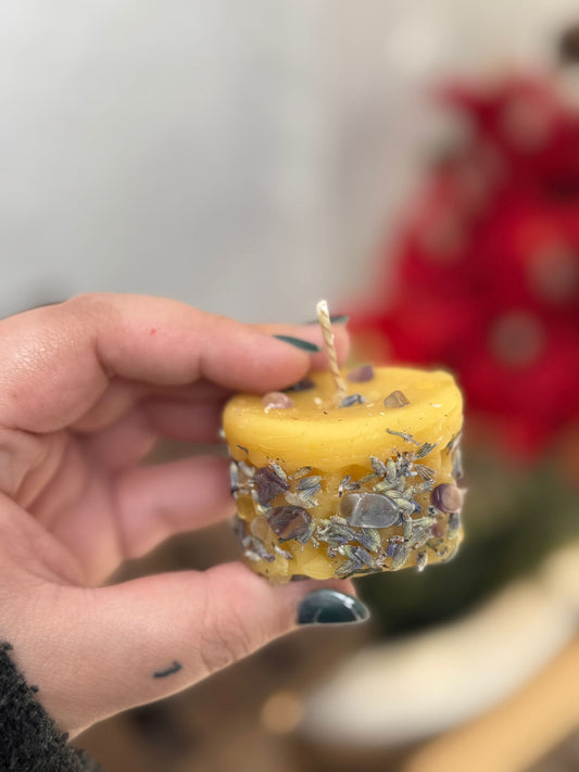 Vela de Miel - Equilibrio y limpieza Energética.