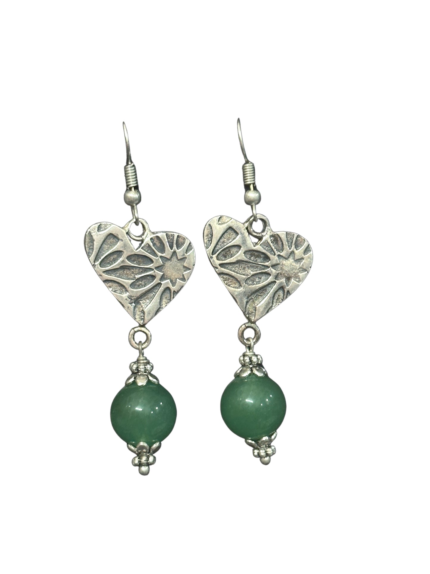 PENDIENTES CORAZÓN CENEFAS JADE